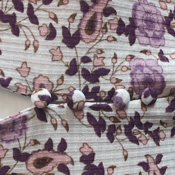 Melloday Floral Ribbed Top - Picture 4 of 7